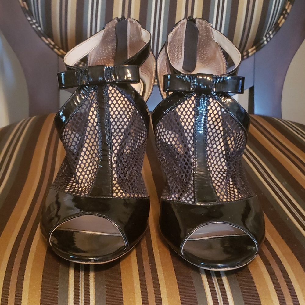 Isola black patent leather shoes